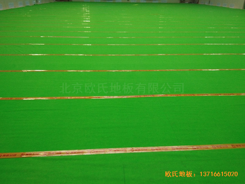 廣西全州體育館體育地板施工案例3