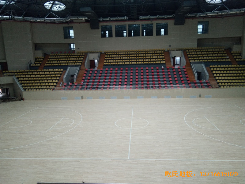 廣西全州體育館體育地板施工案例5