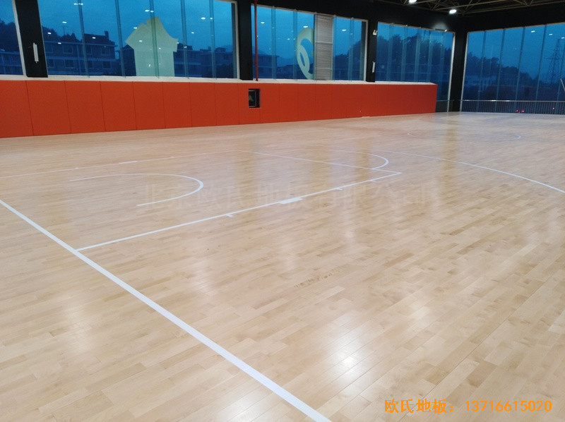 浙江臨海WeArena籃球館運動地板鋪裝案例0