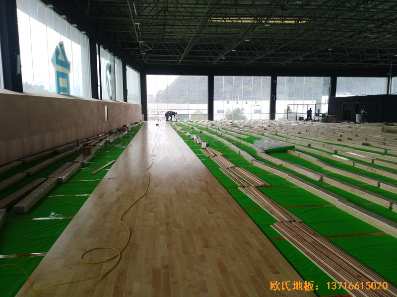 浙江臨海WeArena籃球館運動地板鋪裝案例2