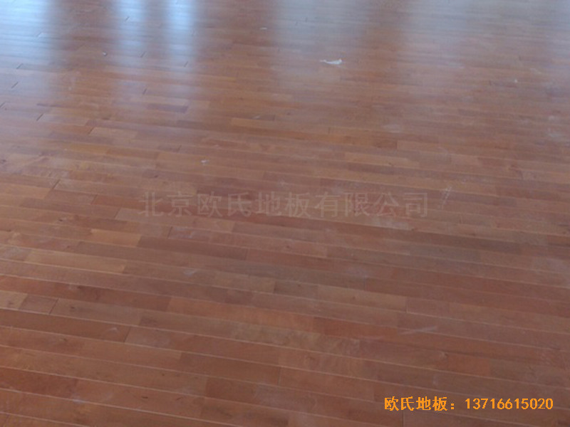 甘肅天水清水縣農業(yè)學院籃球館運動木地板鋪裝案例4